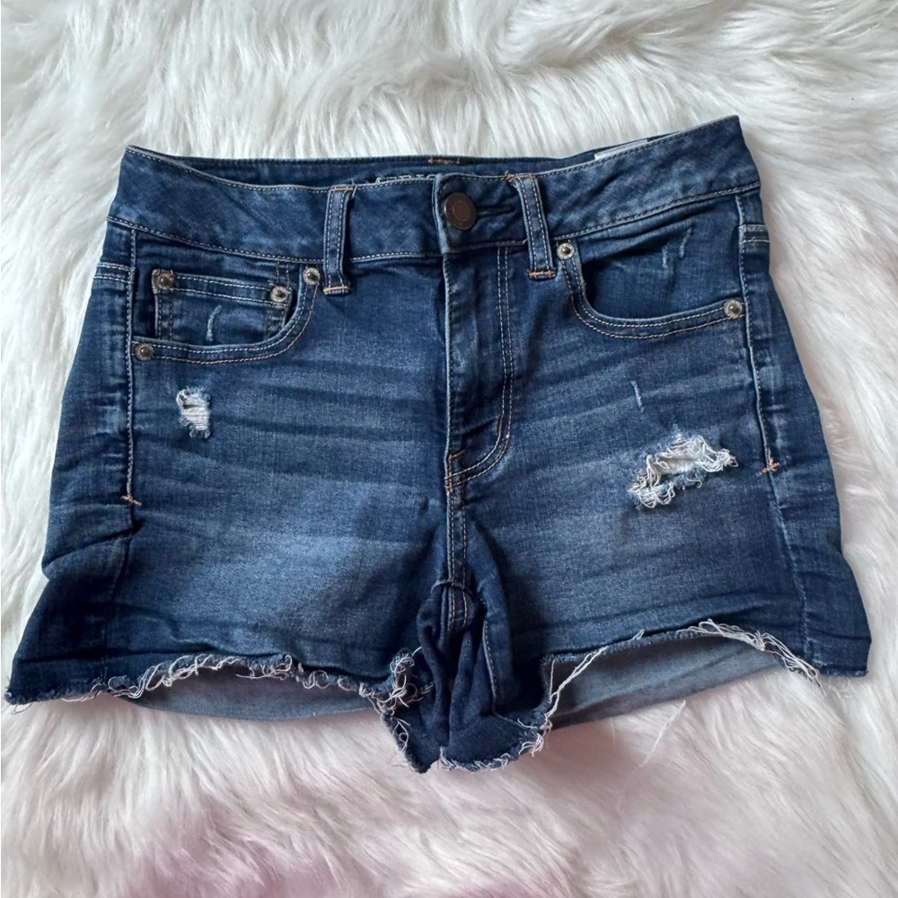 American Eagle Size 4 Super Super Stretch Hi-Rise Shortie